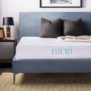 LUCID 10 Inch Gel Memory Foam Mattress - Medium Feel