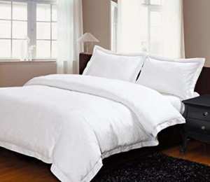 PLUSHY COMFORT Egyptian Cotton Duvet Cover Queen Bed Sheet